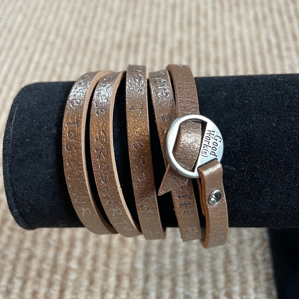 Good Work(s) Make a Difference Classic Wrap Around Bracelet